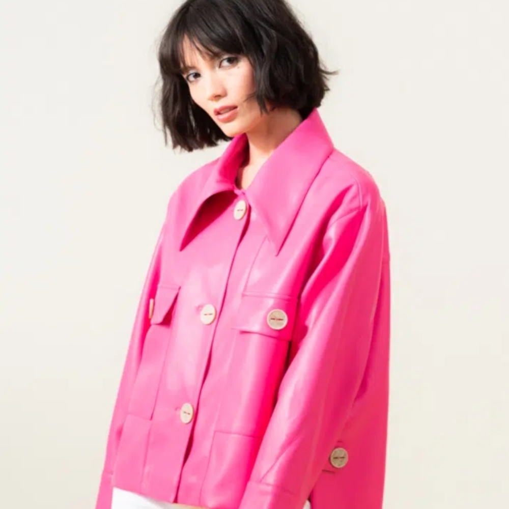 🇨🇦 Vibrant Pink Jacket by Elena Wang